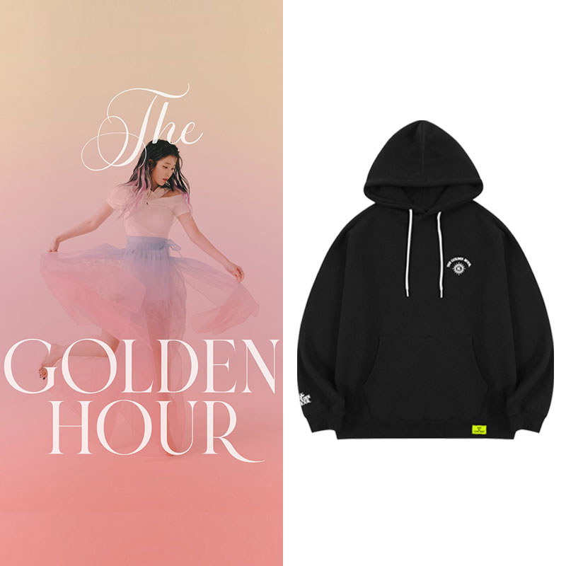 李知恩演唱会IU The Golden Hour周边同款卫衣套头连帽衫加绒薄款
