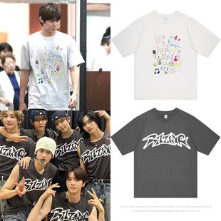 RIIZE2024RiizingDay日巡演唱会周边同款衣服宽松纯棉印花短袖T恤