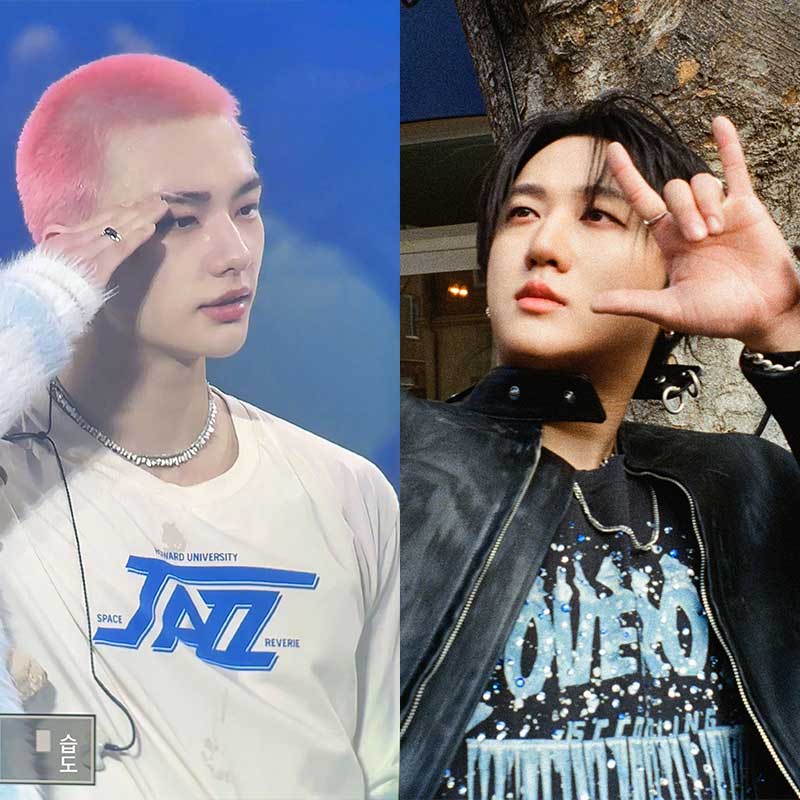 StrayKids徐彰彬黄铉辰同款衣服宽松纯棉字母印花短袖T恤打底衫夏