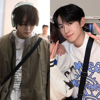 NCTWISH广濑辽得能勇志同款长袖T体恤纯棉螺纹袖印花春夏秋打底衫