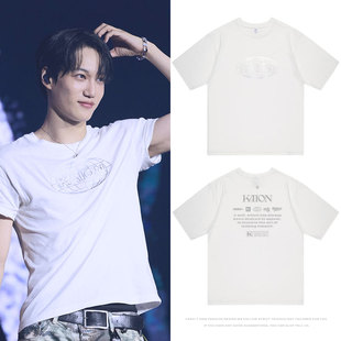 2025exo金钟仁KAI演唱会周边衣服同款短袖T恤纯棉宽松印花男女装