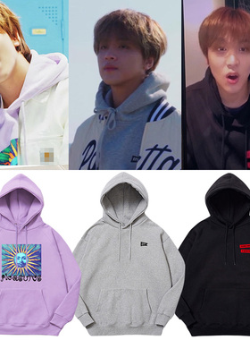 NCT DREAM楷灿李东赫衣服同款卫衣加绒薄款春秋冬纯棉印花上衣