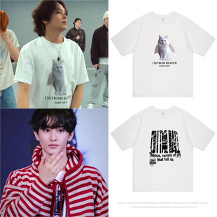 NCTDREAM周边李马克东赫楷灿同款短袖T恤衣服纯棉打底衫打歌服夏
