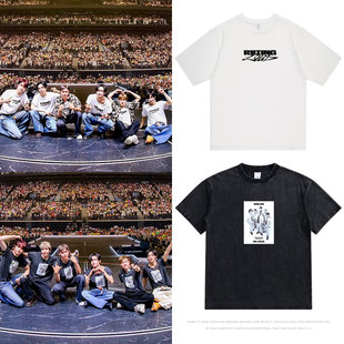 RIIZE2025日巡演唱会周边将太郎宋银硕朴元彬衣服同款短袖T恤纯棉