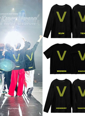 WayV威神V演唱会2023TheFirstVision周边同款衣服宽松长短袖t恤