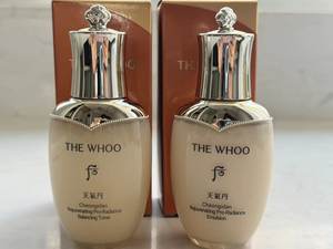 【新上市】The whoo后天气丹套装pro光耀乳液50ml保湿水50ml2件套