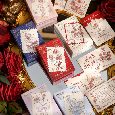 28张许愿玫瑰LOMO小卡片