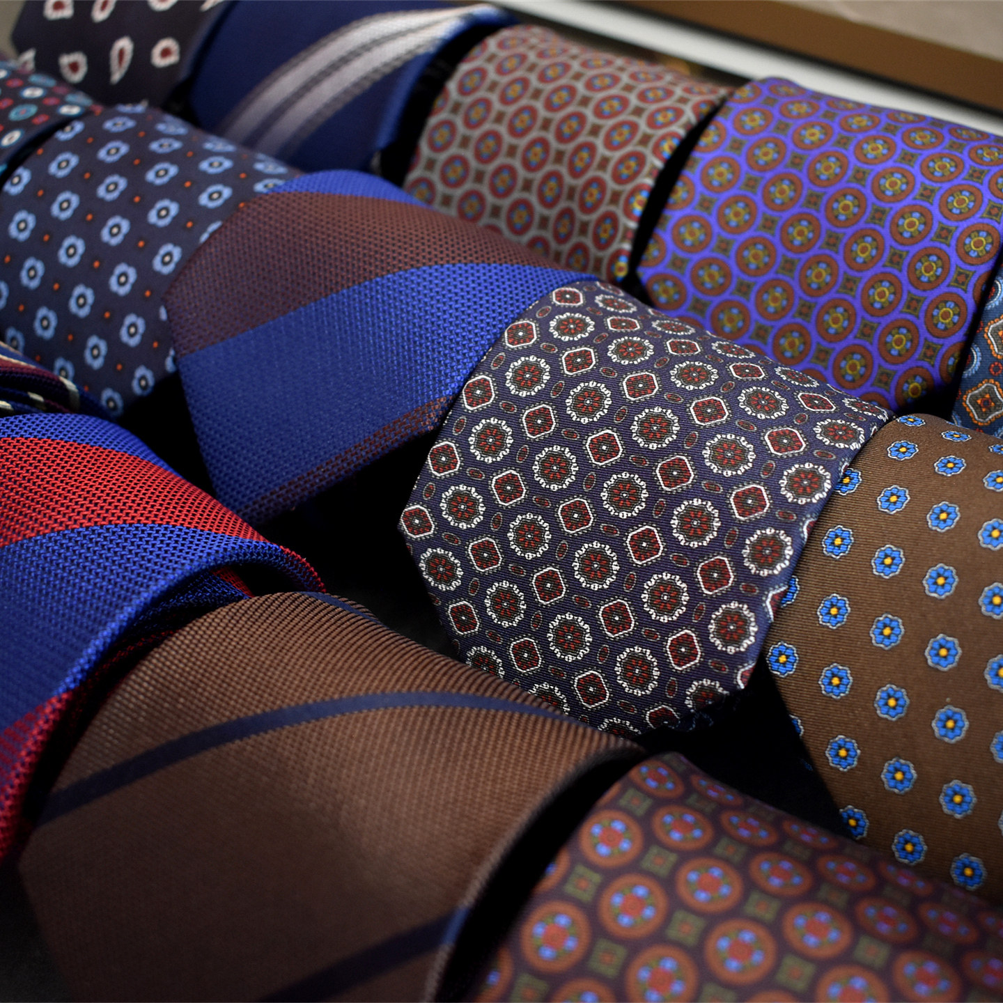 意大利轻奢真丝领带男士礼盒装