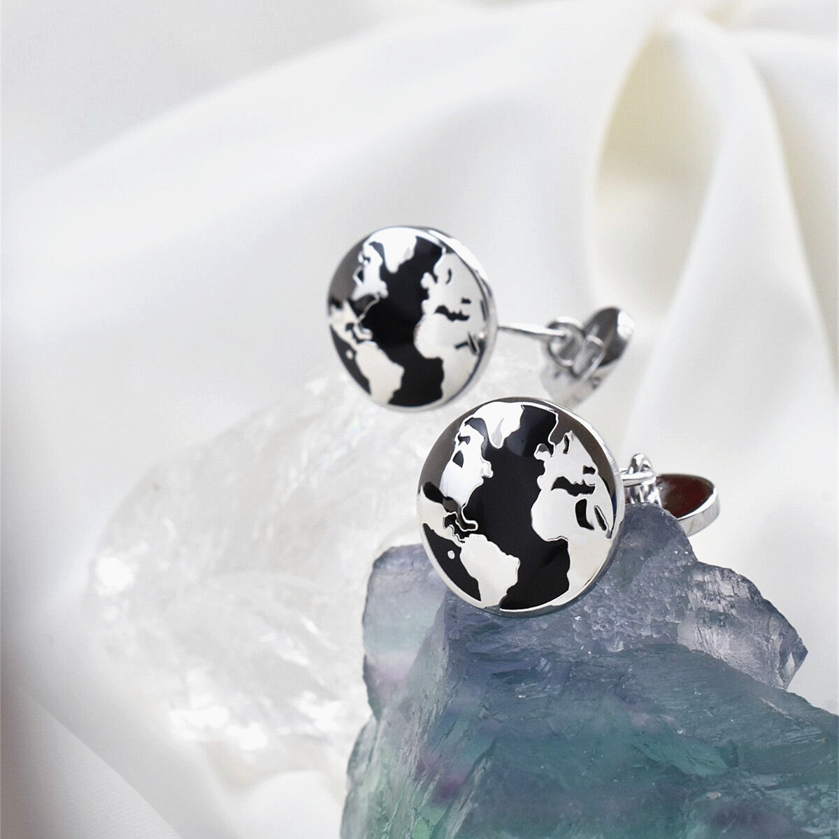 MAGUOLO男女士袖扣世界镀金设计师款时尚法式袖链结婚商务礼品