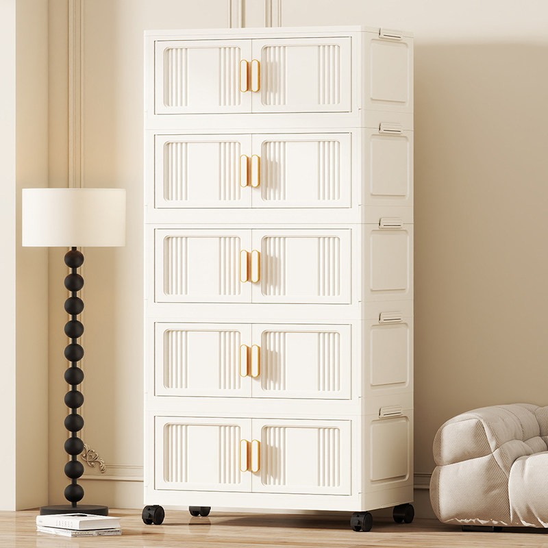 70/80CM收纳柜可折叠置物柜家用宝宝衣柜衣服整理零食玩具储物柜