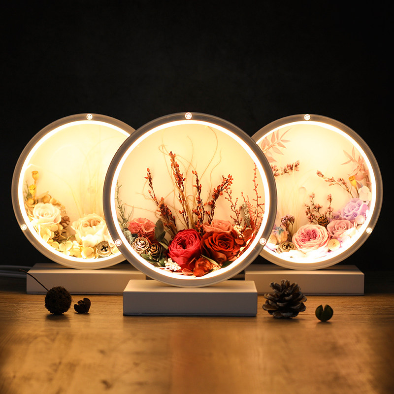 永生花节日礼品芸艺花好月圆