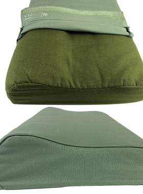 正品04枕头单人枕头高低枕军绿色颈椎制式枕学生军训宿舍内务枕头