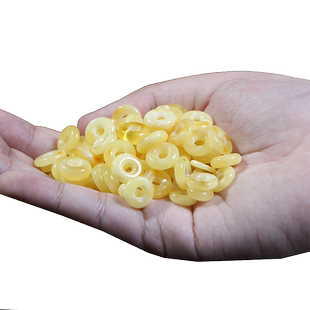 蜜蜡面包圈卡环扣平安扣圆环背云吊坠小金刚星月菩提佛珠手串配饰