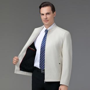 休闲皮外套潮 海MVZ宁真皮羊皮衣男立夹领绵皮克短修身 秋冬新款 款