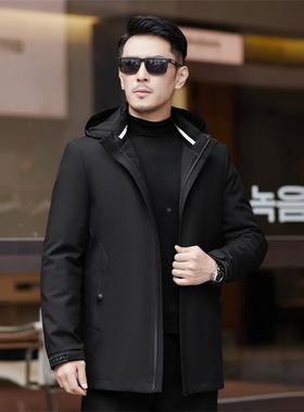 派克服男士中长款极寒保暖防寒服厚加内绒加胆卸21003-F可拆冬季