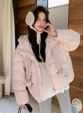 甜美奶黄色设包计绒感拼接连ZSHI28802帽羽服女205冬季加厚白鸭绒