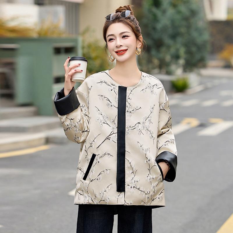 2025春新C8768-02款女装女士时尚气洋气新中式风质提双面穿外套C8