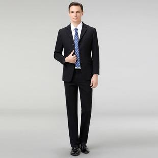 上班工作款 冬季 中年务高档羊毛职业正装 G装 套 厚男套士商西服2326