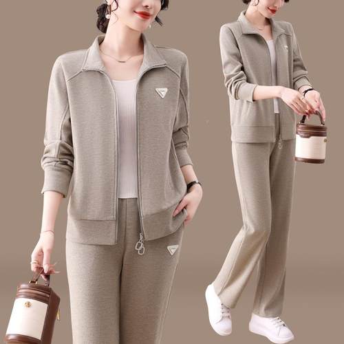 运套装女秋2025年新款时尚洋气年轻早秋卫衣休服大码春两件886017