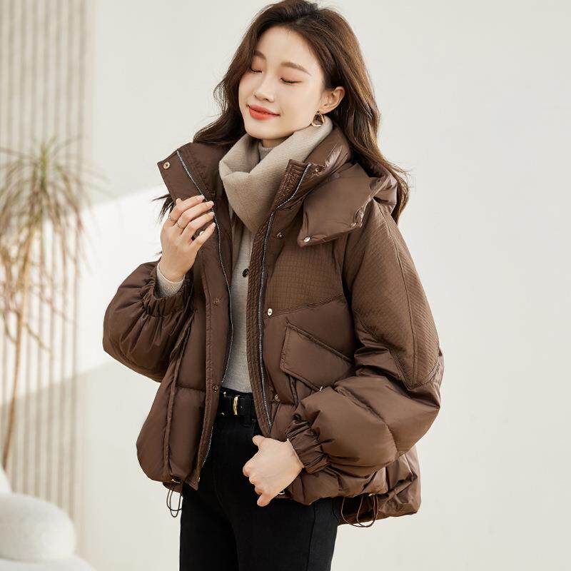 短款羽绒服女冬季2ZLI366924新款韩系90白0服鸭绒面包加小个子保