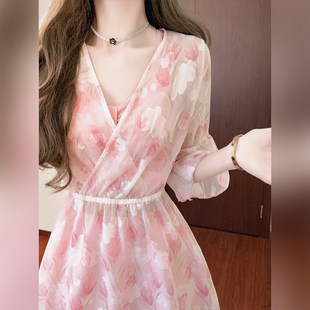 徐苏苏 法式绝美高级感2025新款保守微胖遮肉三件套泡温泉泳衣女