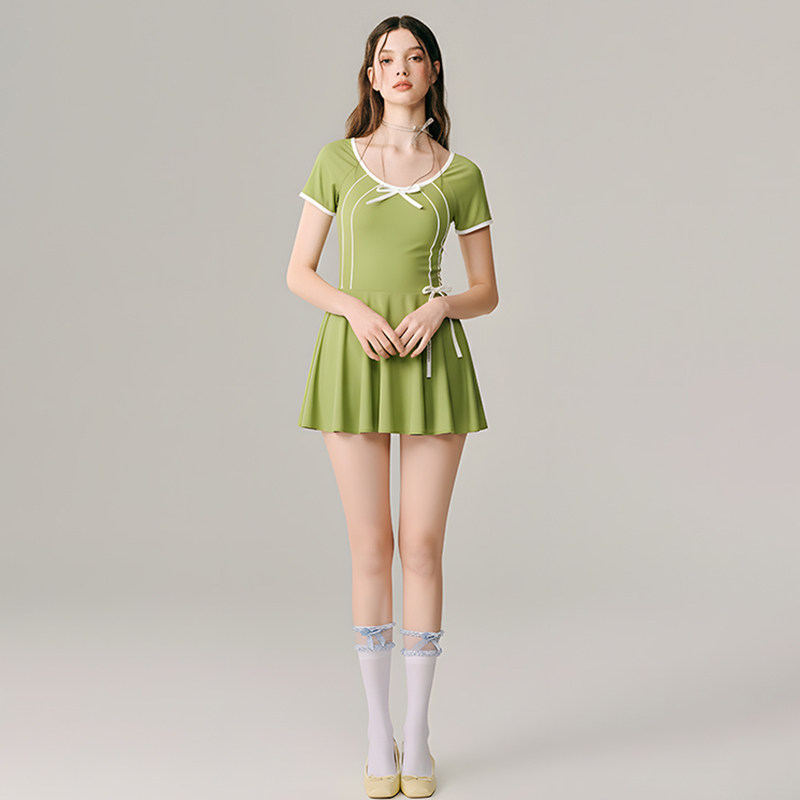 徐苏苏 牛油果绿高级感2025新款ins微胖遮肉显瘦保守泡温泉泳衣女,运动/瑜伽/健身/球迷用品,连体泳衣,淘宝优惠券,粉丝福利购,淘宝优惠卷