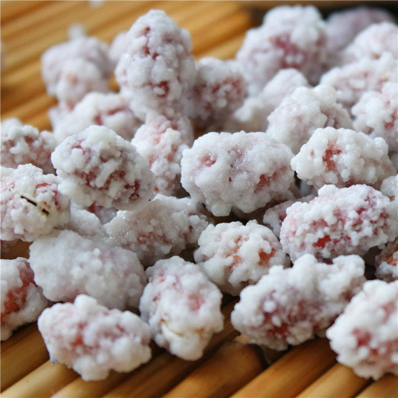 童年甜花生沾白糖霜花生粘脆皮白花生雪花酥花生占花生豆休闲零食
