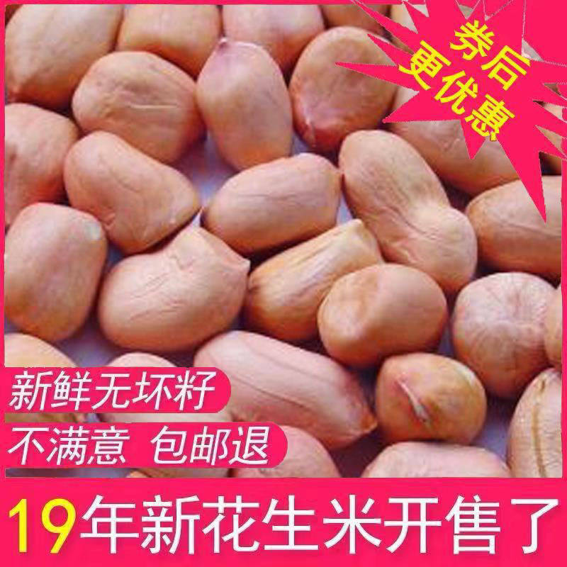 2019年山东青岛大粒花生米新货生花生农家自产新花生原味新鲜散装