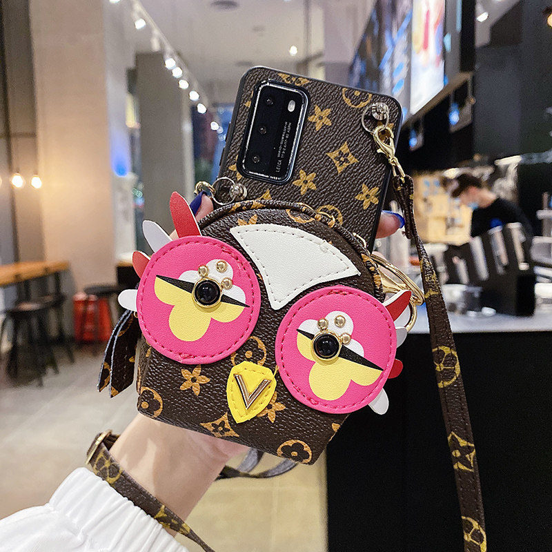 a50皮质小花a70防摔a51新款a71手工exynos9611猫头鹰9610斜背软壳潮