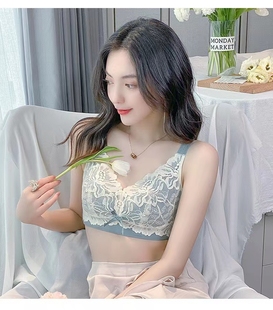 无钢圈女夏超薄文胸聚拢大胸显小无海绵胸罩 薄款 2021爆款 内衣新款