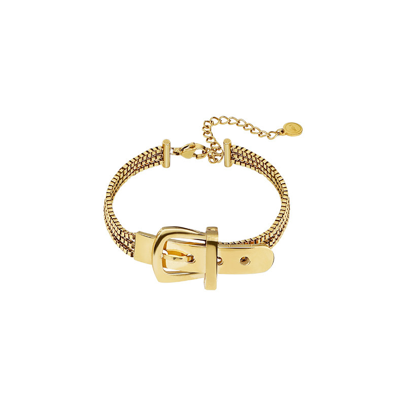 thumbnail for Metal retro high-end sense bracelet female ins small crowd design temperament light luxury European and American fashion cold style jewelry