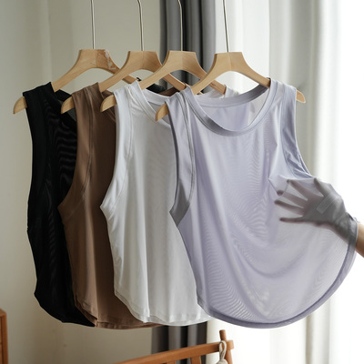 健身系列网眼无袖罩衫女士运动