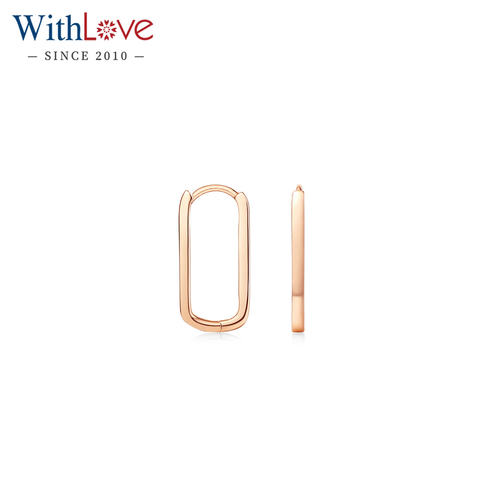 WithLove玫瑰18K金时尚耳环