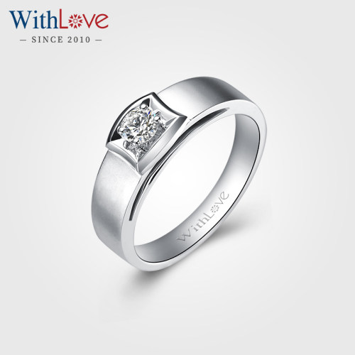 WithLove18K金20分钻石男戒定制