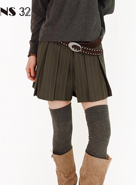 FONS32 复古圣诞女士小个子短裤外穿冬2025新款冬天休闲裤子女款