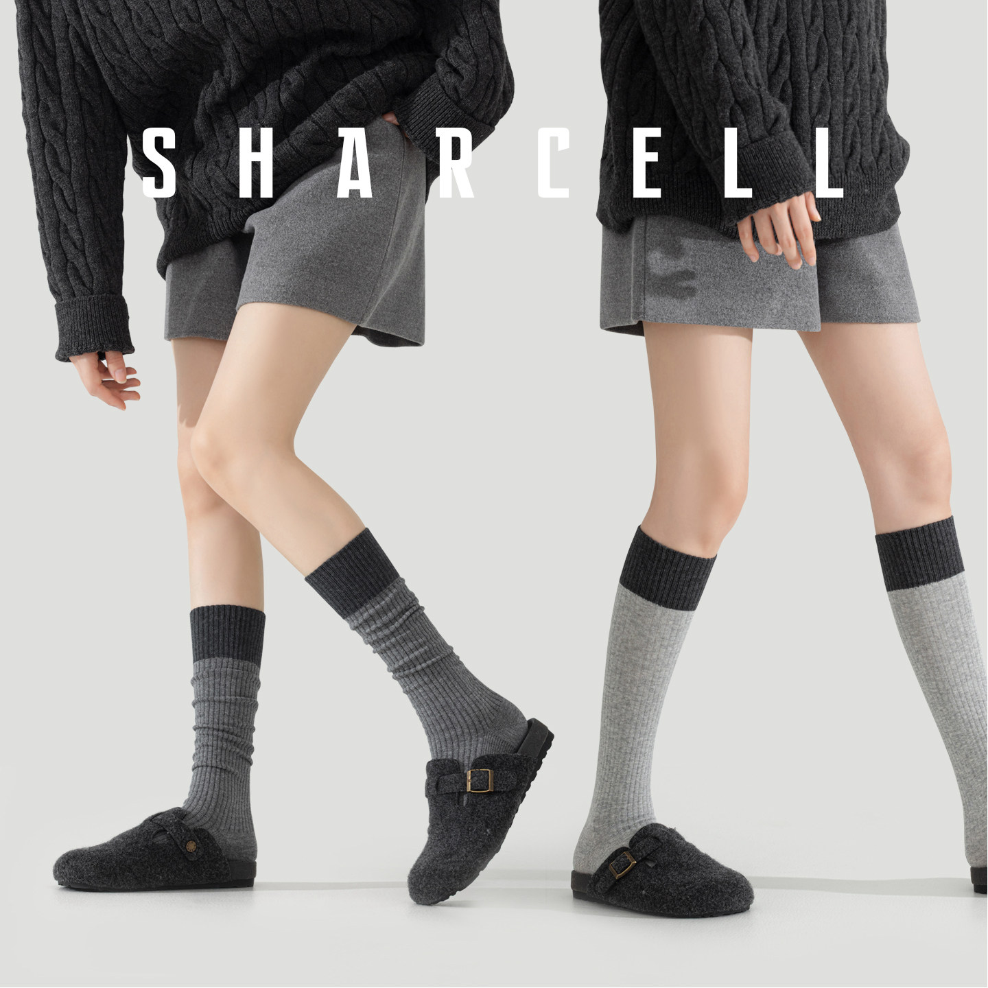 小腿袜女秋冬压力灰色长筒袜配靴子瘦腿半截中筒保暖长袜2025新款,女士内衣/男士内衣/家居服,长筒袜,淘宝优惠券,粉丝福利购,淘宝优惠卷