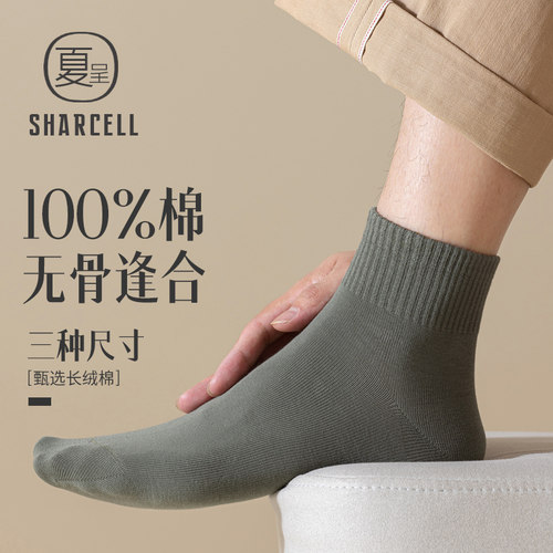 四季款低帮男短袜纯棉无骨缝合