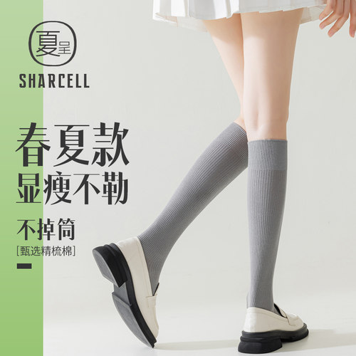 格雷西灰色小腿袜瘦腿不勒