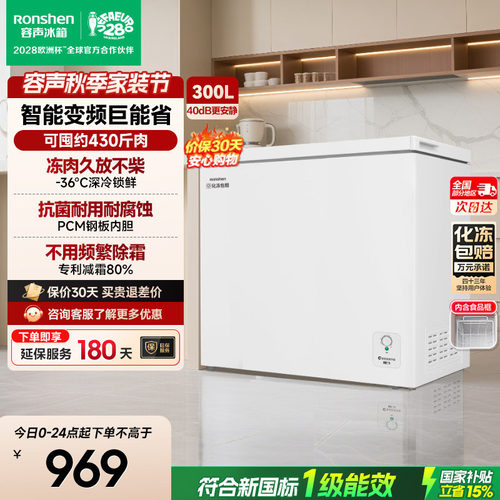 容声300L冷柜-40℃大容量小冷柜