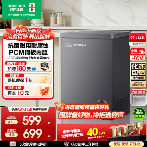 容声100/145小型冷柜家商两用