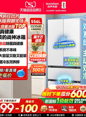 容声战神556L双净双系统法式多门大容积家用新一级电冰箱换新补贴