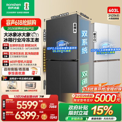 容声大冰象603冰箱行业冷冻王者