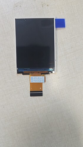 执法记录仪屏幕ZH020B22875-V0内屏显示屏2.0寸22pin方盾v5