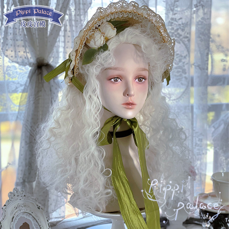 皮皮家 潘多.拉 原创Lolita白色绵羊玉米卷复古卷刘海长卷发假发,模玩/动漫/周边/娃圈三坑/桌游,lolita洛丽塔假发,淘宝优惠券,粉丝福利购,淘宝优惠卷