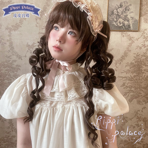 皮皮宫殿假发复古洋娃娃深棕