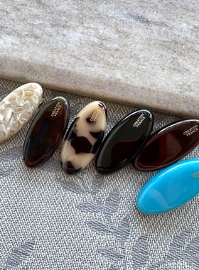 韩国进口发饰 百搭可爱 椭圆形发夹边夹 简约鸭嘴夹刘海夹