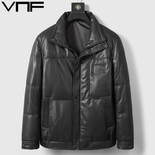 真皮羽绒服时尚 海宁绵羊皮皮衣男士 加厚皮夹克外套潮 新款 2025冬季