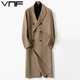 新款 双排扣双面羊毛呢风衣外套加厚冬季 高端羊绒大衣男士 过膝长款