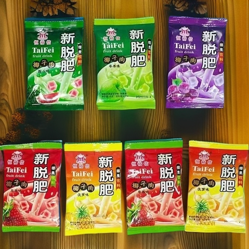 恒裕信新脱肥拖肥椰果果冻布丁新脱肥8090后宿舍怀旧小零食20袋装