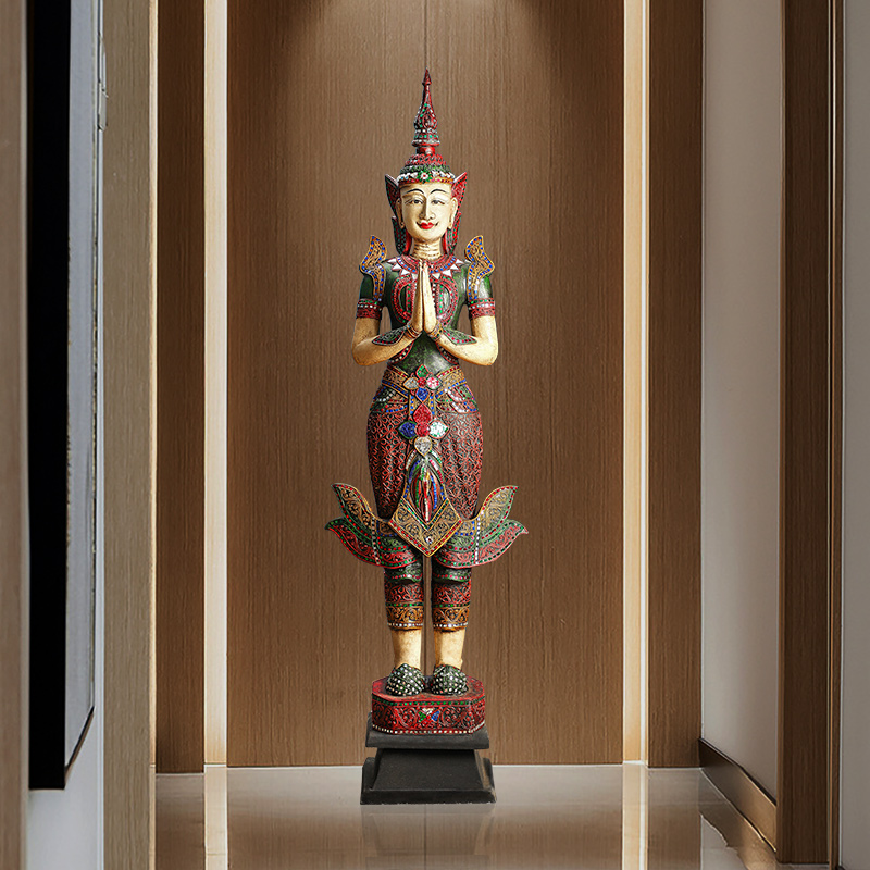 异丽东南亚风落地摆件spa工艺品